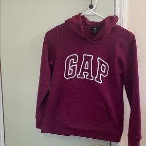 GAP Burgundy Hoodie with Front Pocket
